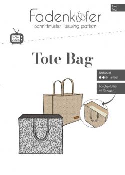 Fadenkäfer Papierschnittmuster Tote Bag